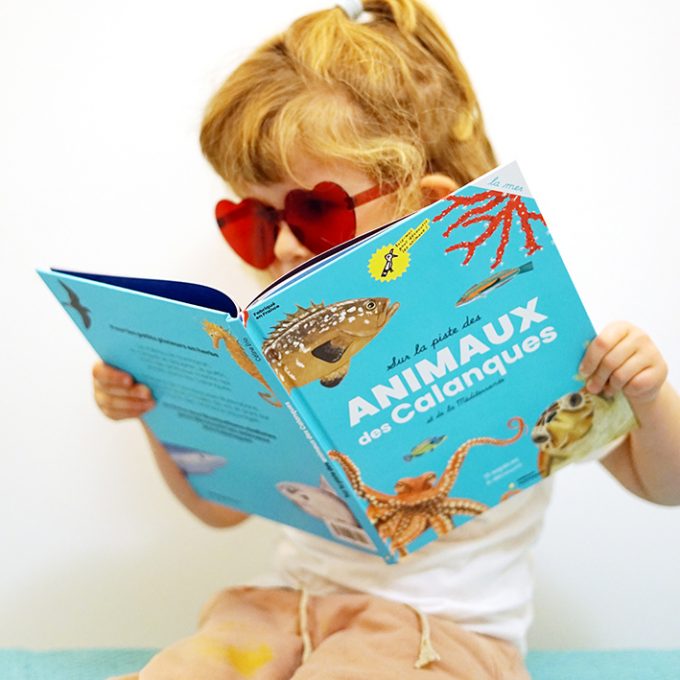 Livre pour enfant sur les animaux marins des Calanques